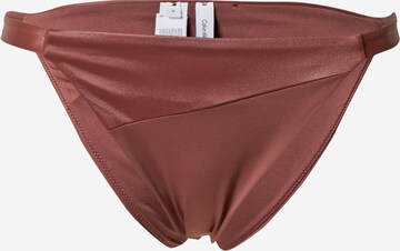 Calvin Klein Swimwear Bikini Bottoms in Brown: front