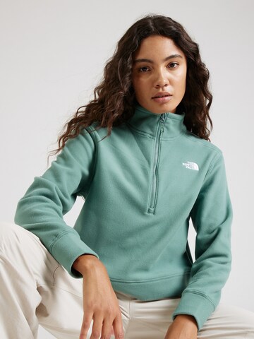 THE NORTH FACE Sportpullover '100 Glacier' in Grün: predná strana