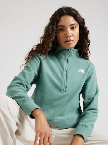THE NORTH FACE Athletic Sweater '100 Glacier' in Green: front