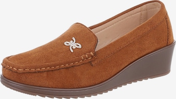 Ital-Design Slipper in Beige: Vorderseite