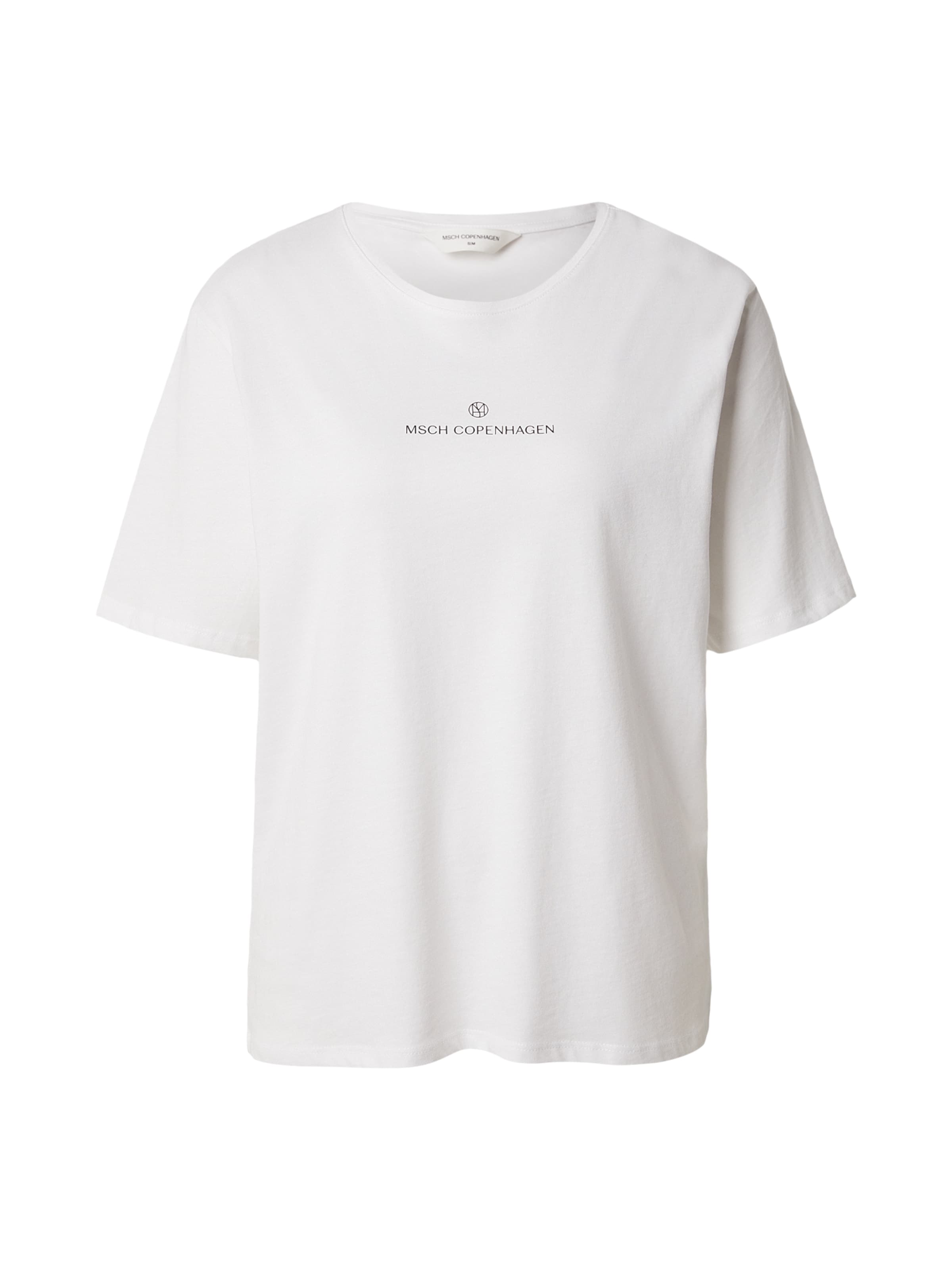 MSCH COPENHAGEN T-shirt 'Theana' i vit: framsida