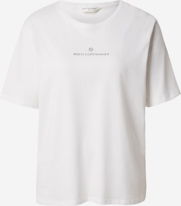 MSCH COPENHAGEN T-shirt 'Theana' i vit: framsida