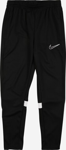 NIKE Skinny Workout Pants in Black: front