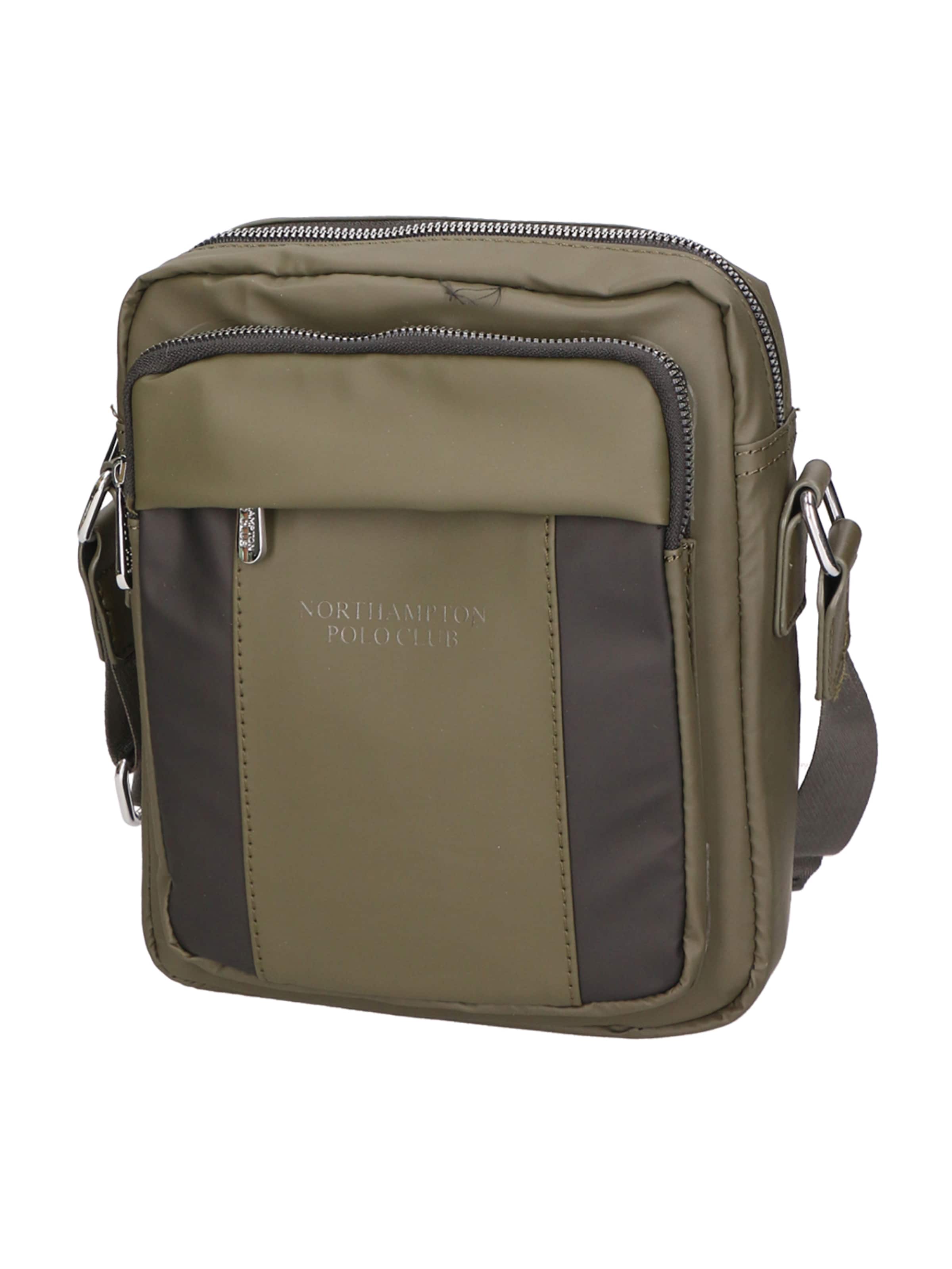Borsa a tracolla di Northampton Polo Club in verde: frontale