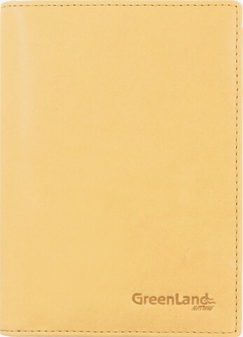 Greenland Nature Wallet 'Soft Colour' in Yellow: front