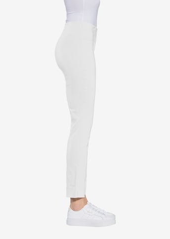 STEHMANN Slim fit Pants 'Loli' in White