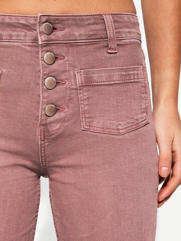 Bershka Flared Jeans in Pink