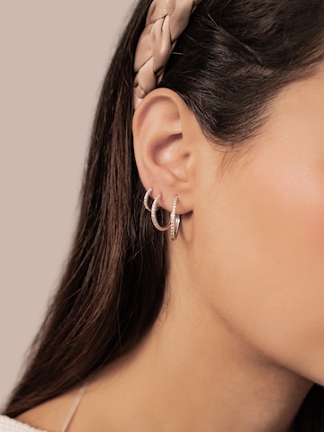 Orecchini 'Clear Trio' di Hey Happiness in argento