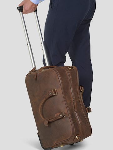 Valisette 'Duffel Trolley Bag Scott' Howard London en marron : devant