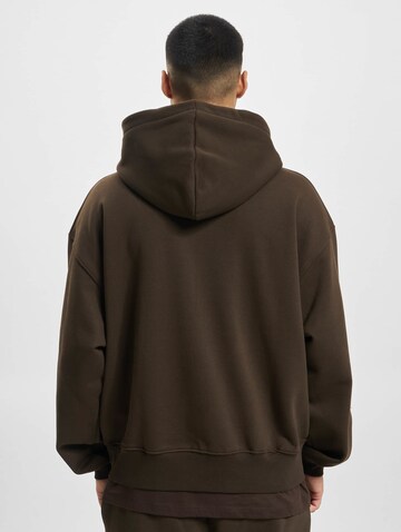 DEF Zip-Up Hoodie in Brown