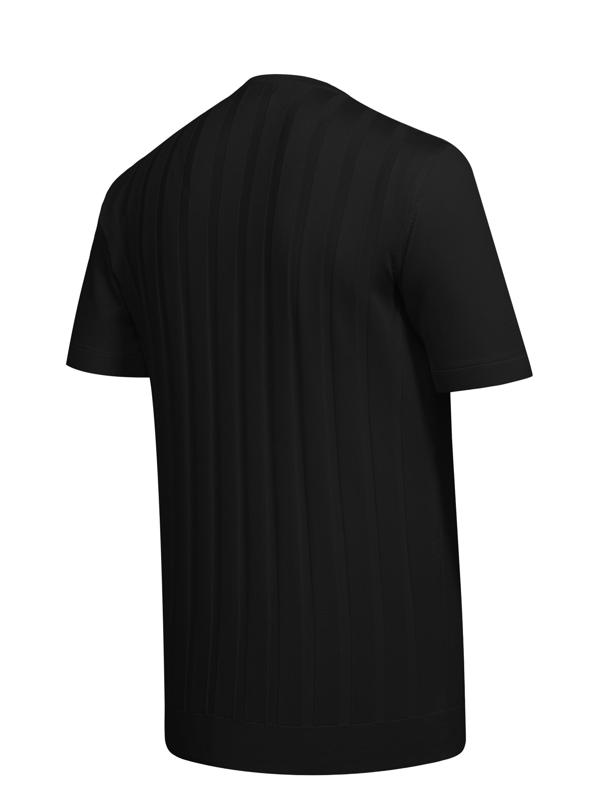 Cizgi Triko Shirt in Black