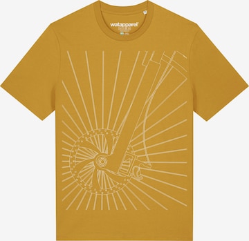 Watapparel T-Shirt 'Fahrradspeichen' in Gelb: Vorderseite