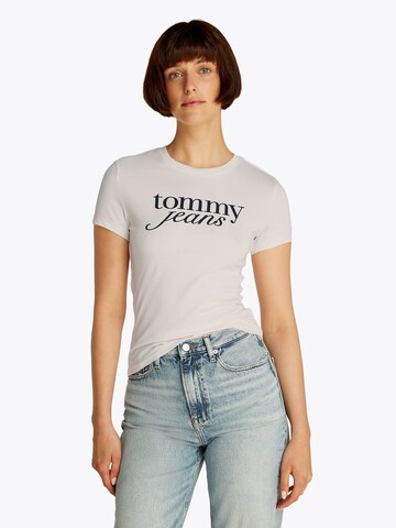 Tommy Jeans Tričko 'Essential' - Béžová: predná strana