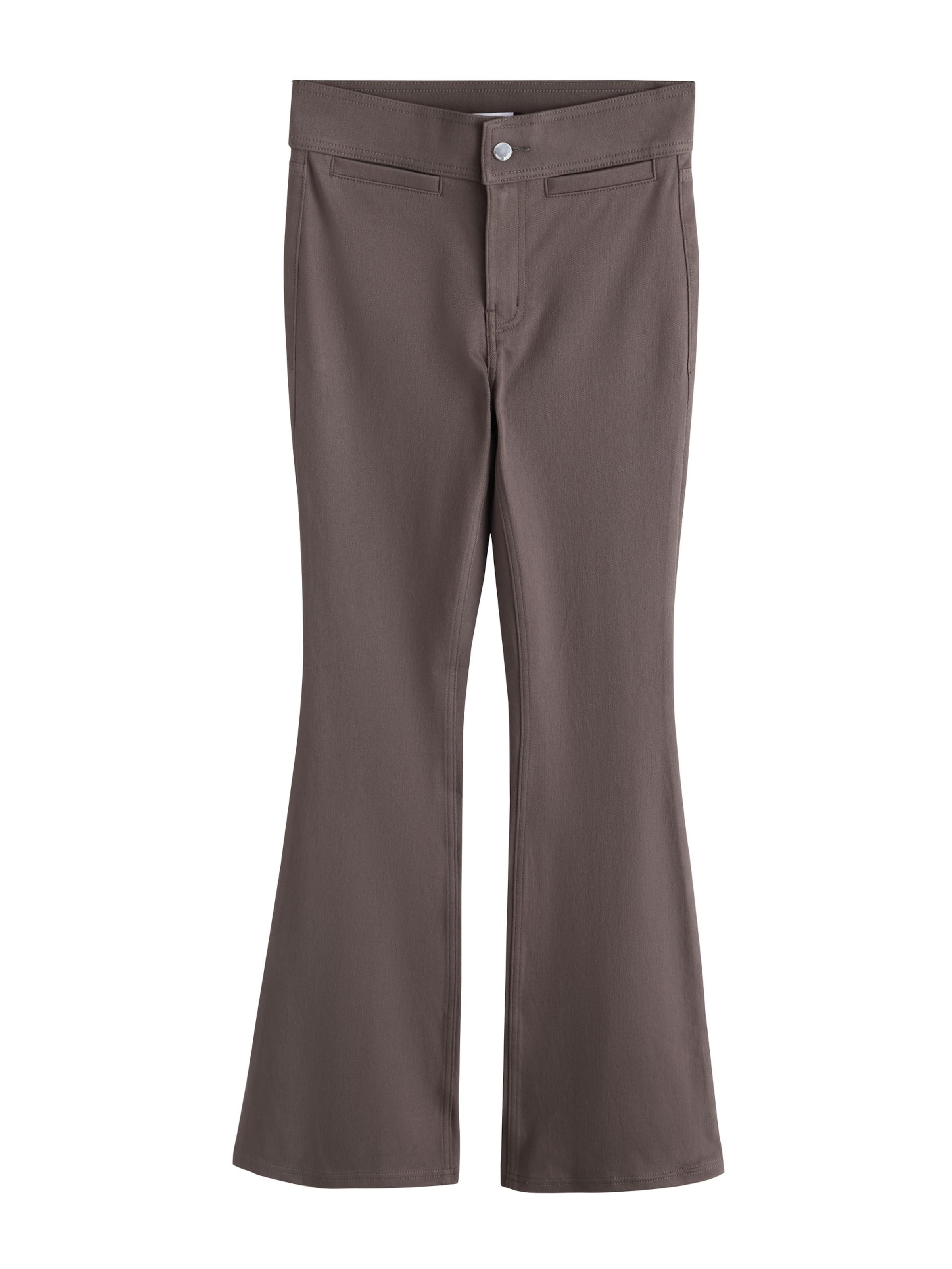 Next Flared Jeggings in Bruin: voorkant