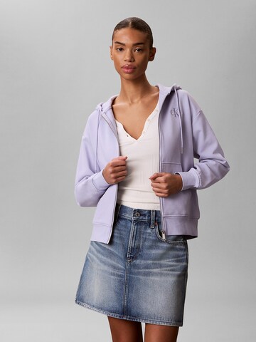 Calvin Klein Jeans Sweatvest in Lila: voorkant