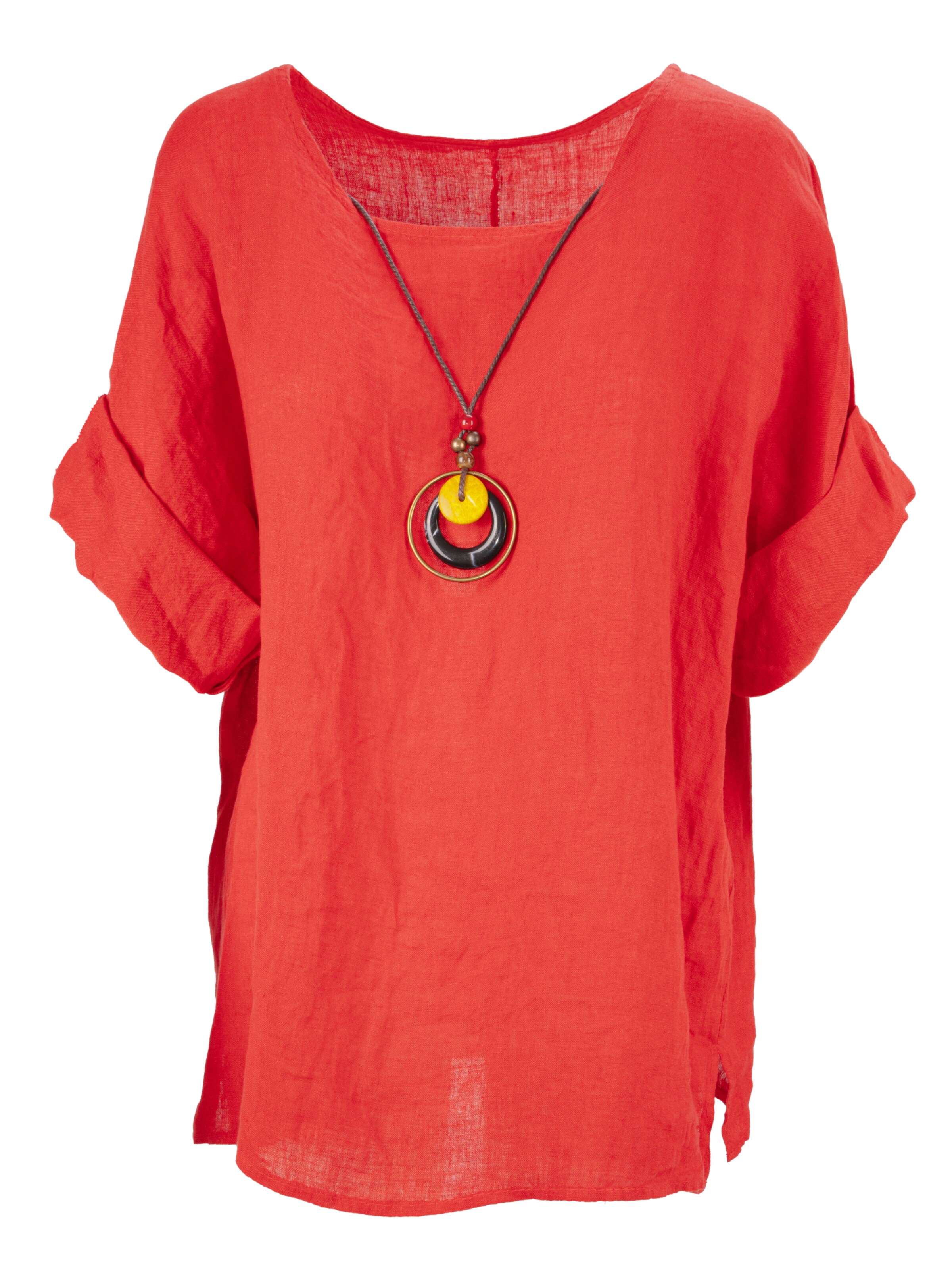 Seasons of April Blouse 'Lina' in Rood: voorkant