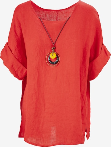 Chemisier 'Lina' Seasons of April en rouge : devant