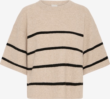 Pulover 'IHDASILA' de la ICHI pe bej: față