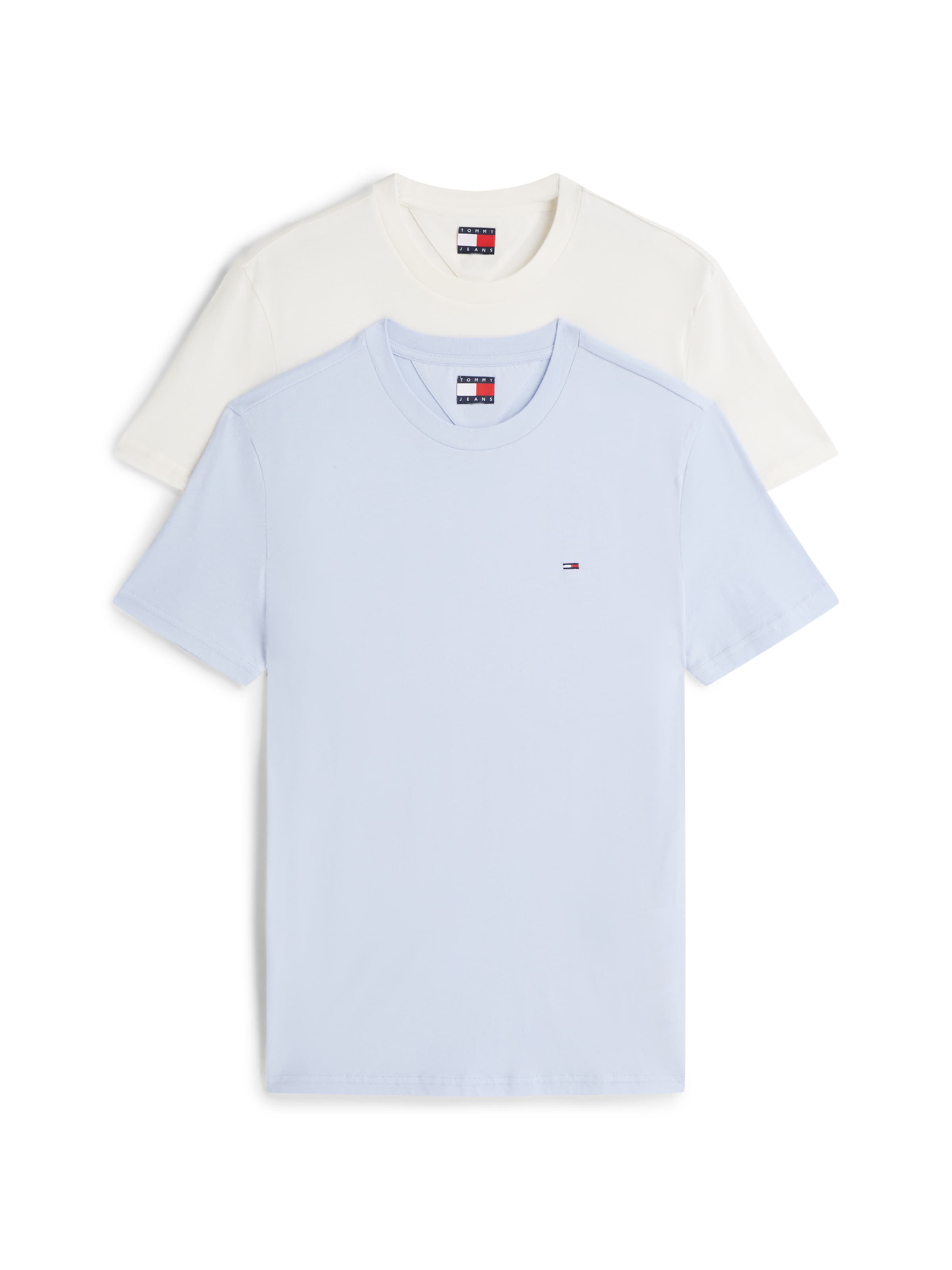 Tommy Jeans Футболка в Небесно-голубой / Грязно-белый, Обзор товара