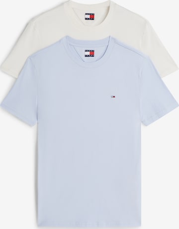 Tommy Jeans Paita 'Tommy Flag Extra Slim T' värissä sininen: etupuoli