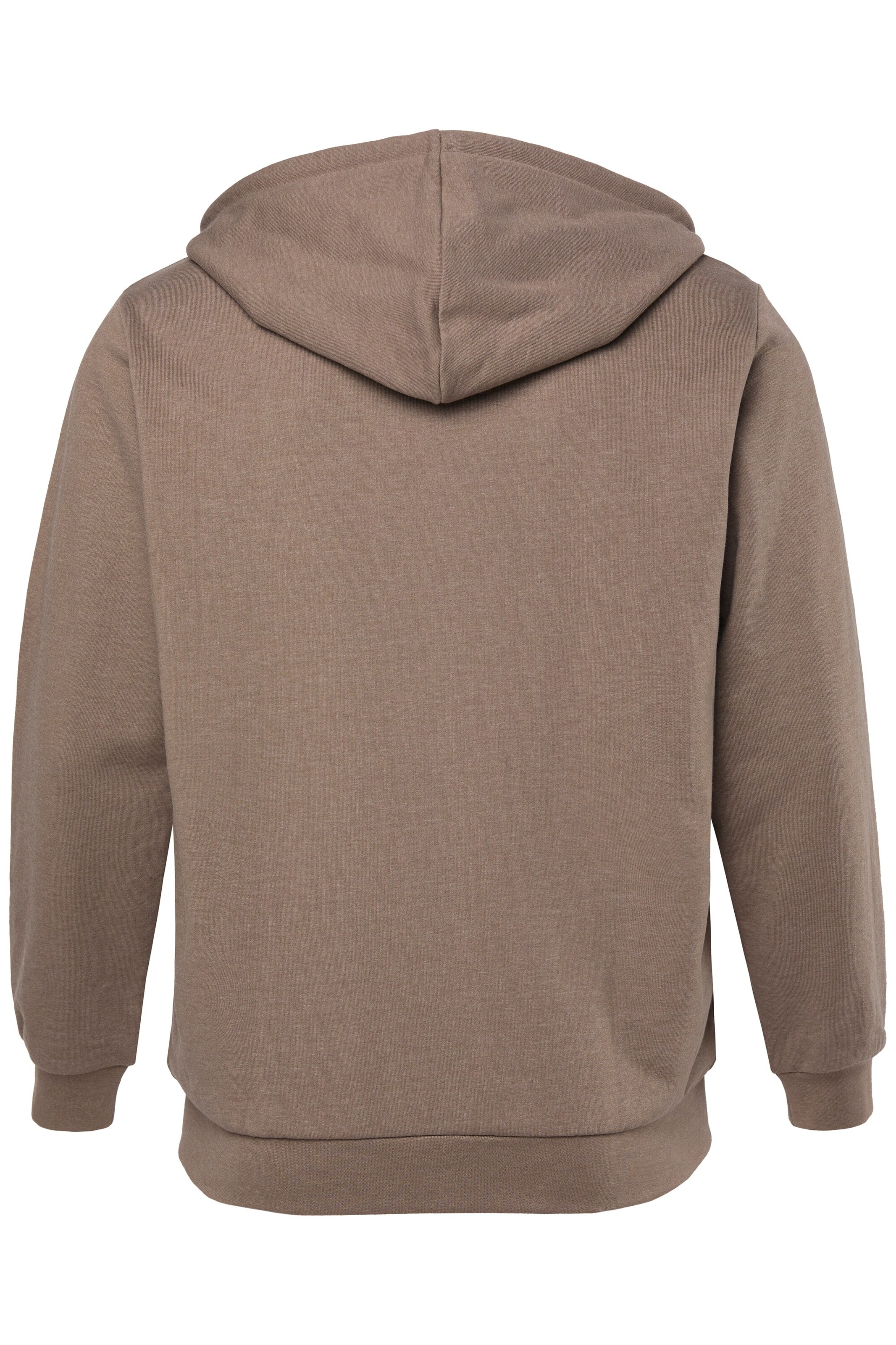 Men Plus Sweatjacke in Braun