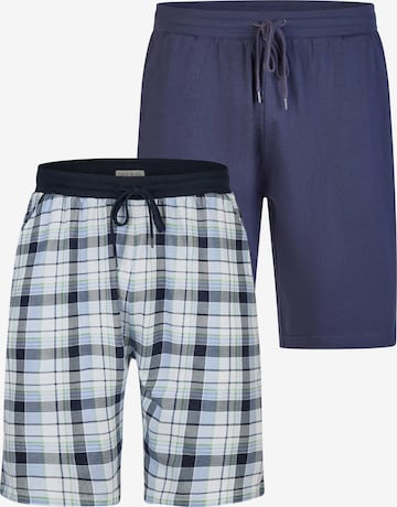 Phil & Co. Berlin Pyjamashorts ' Classics ' in Blau: Vorderseite