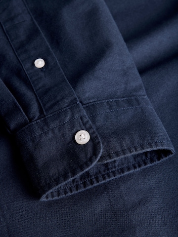 Portland Outerwear Company - Ajuste regular Camisa de negocios en azul