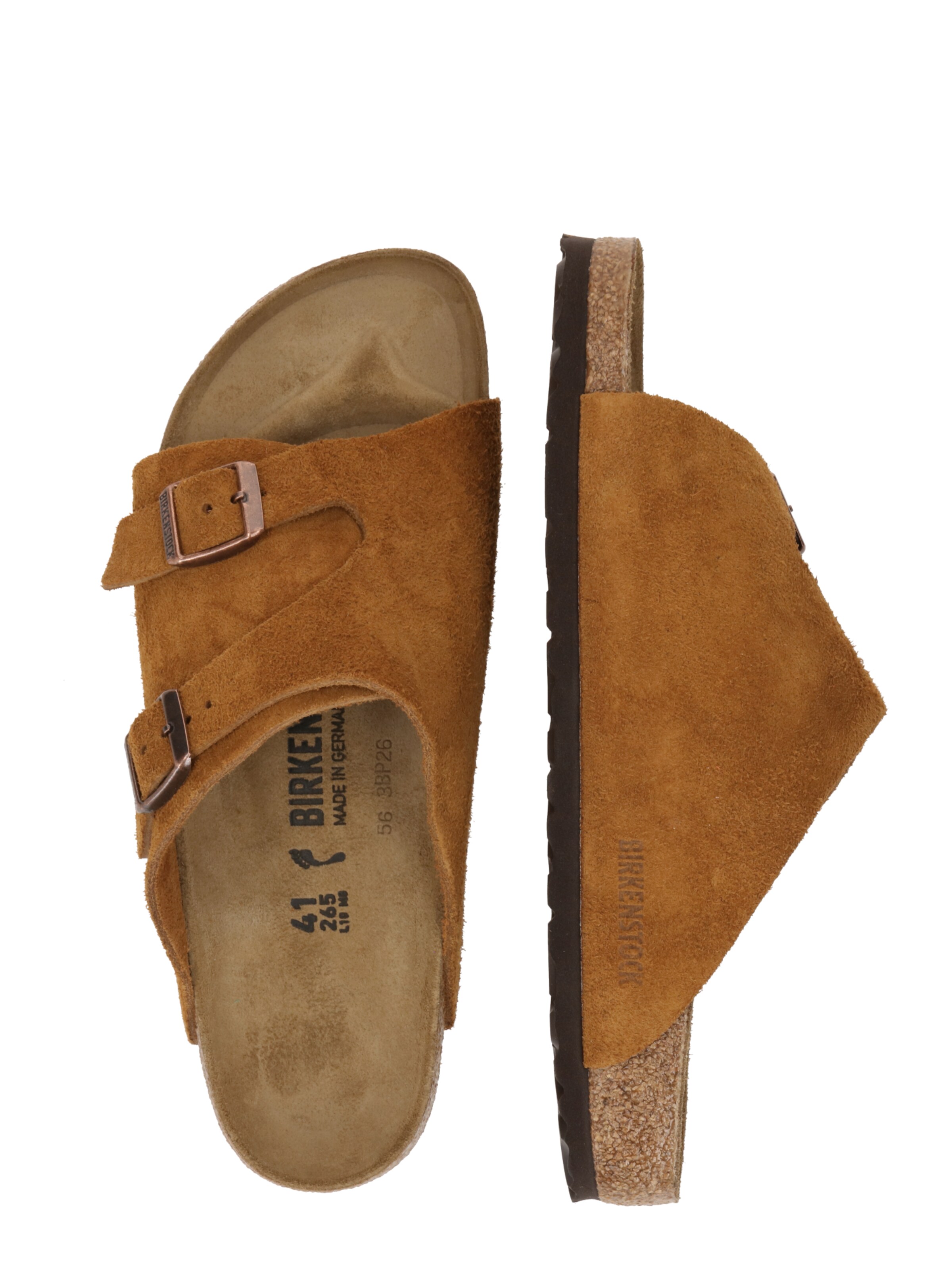 BIRKENSTOCK Nizki natikači 'Zürich' | rjava barva