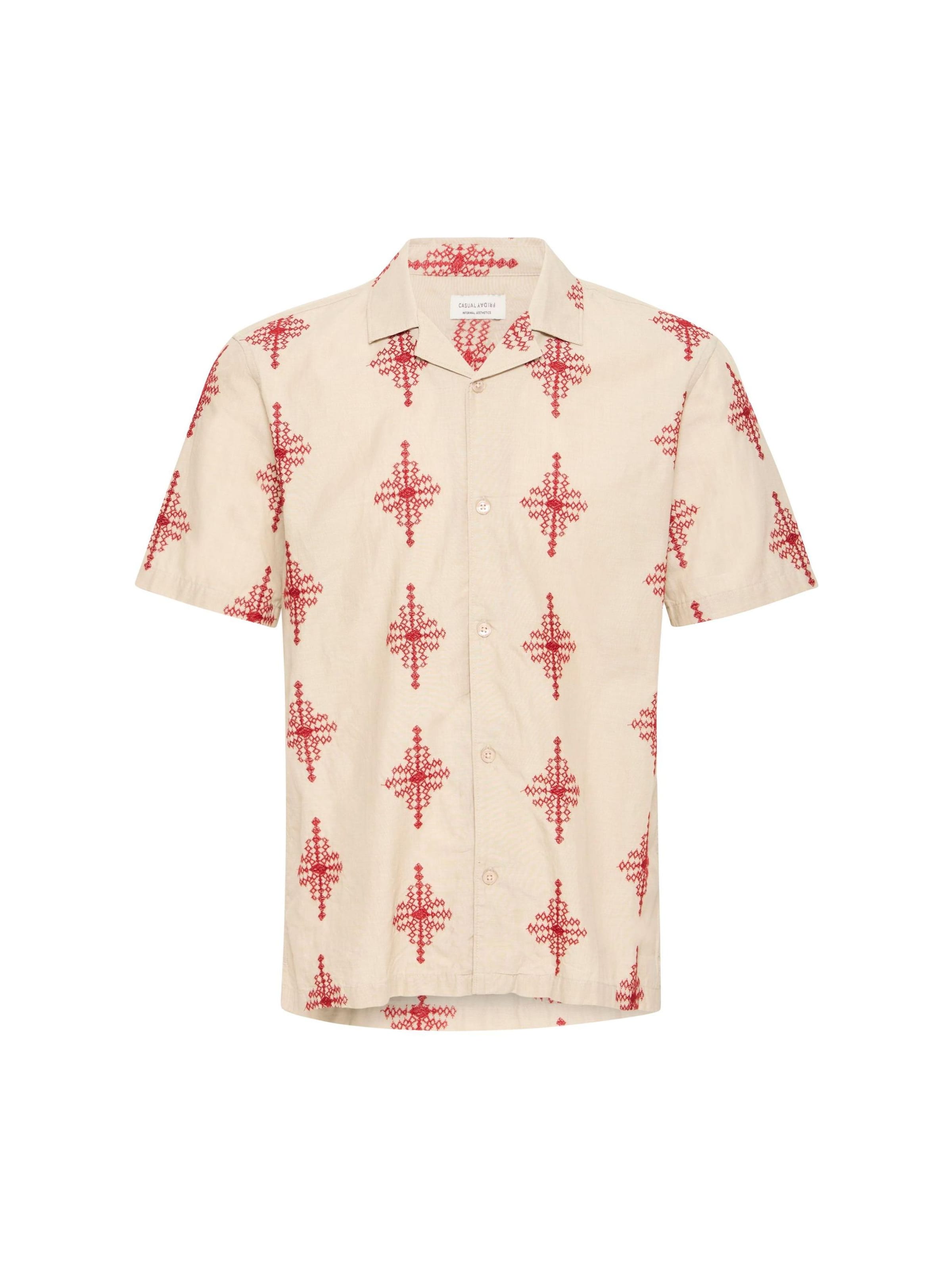Casual Friday - Ajuste regular Camisa ' CFLeopold ' en marrón: frente
