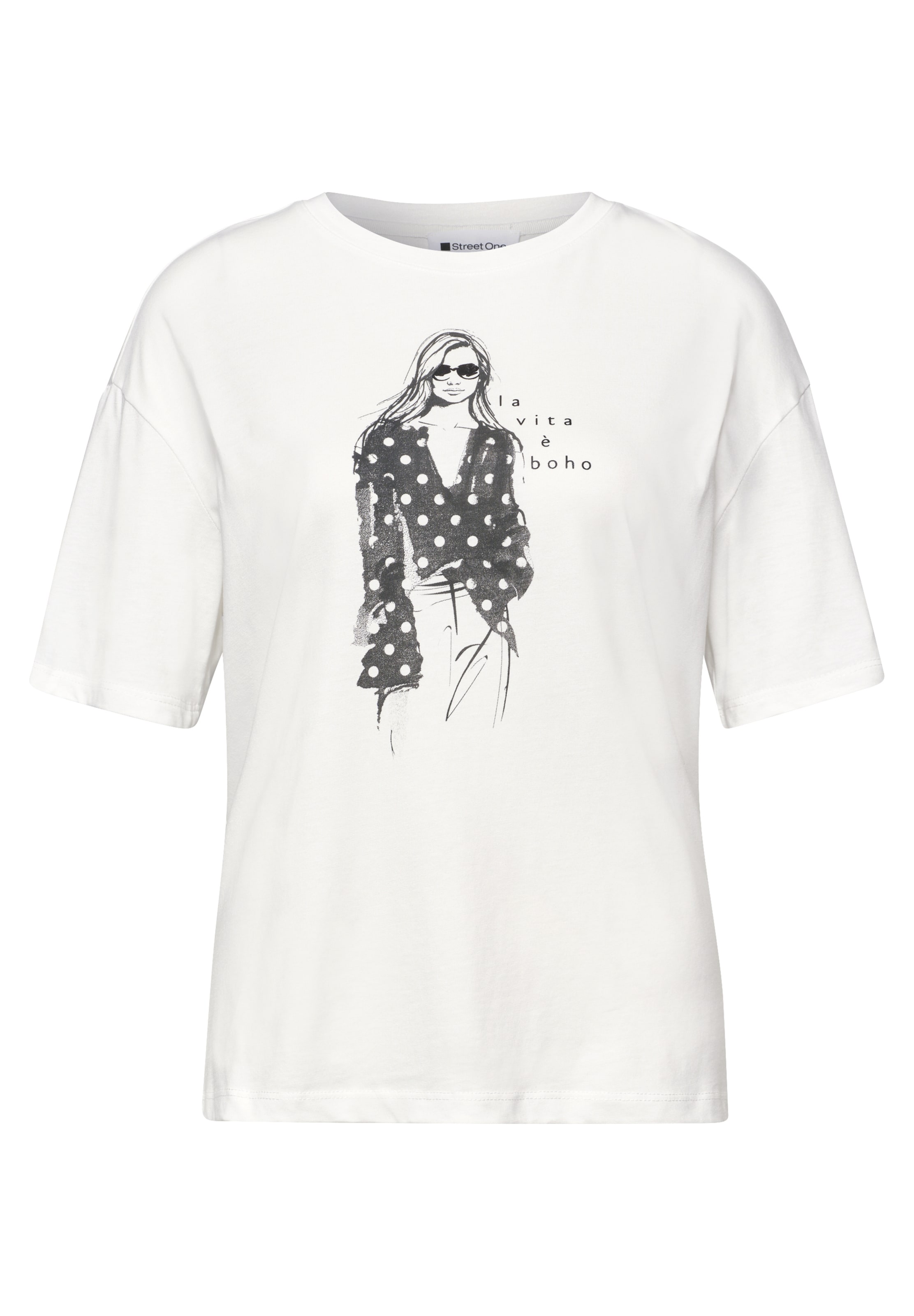 STREET ONE Shirt in White: front