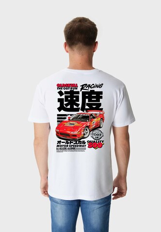 Oldskull Shirt in Wit: voorkant