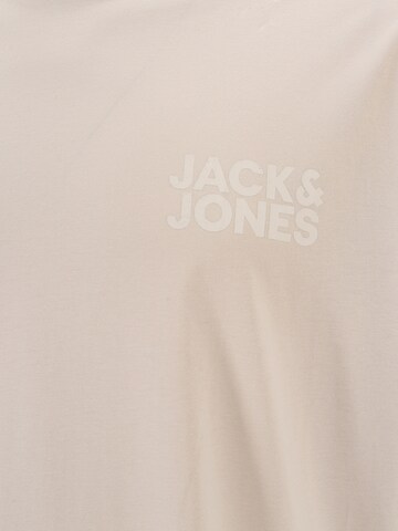 Jack & Jones Plus T-Shirt 'JJECORP' in Beige
