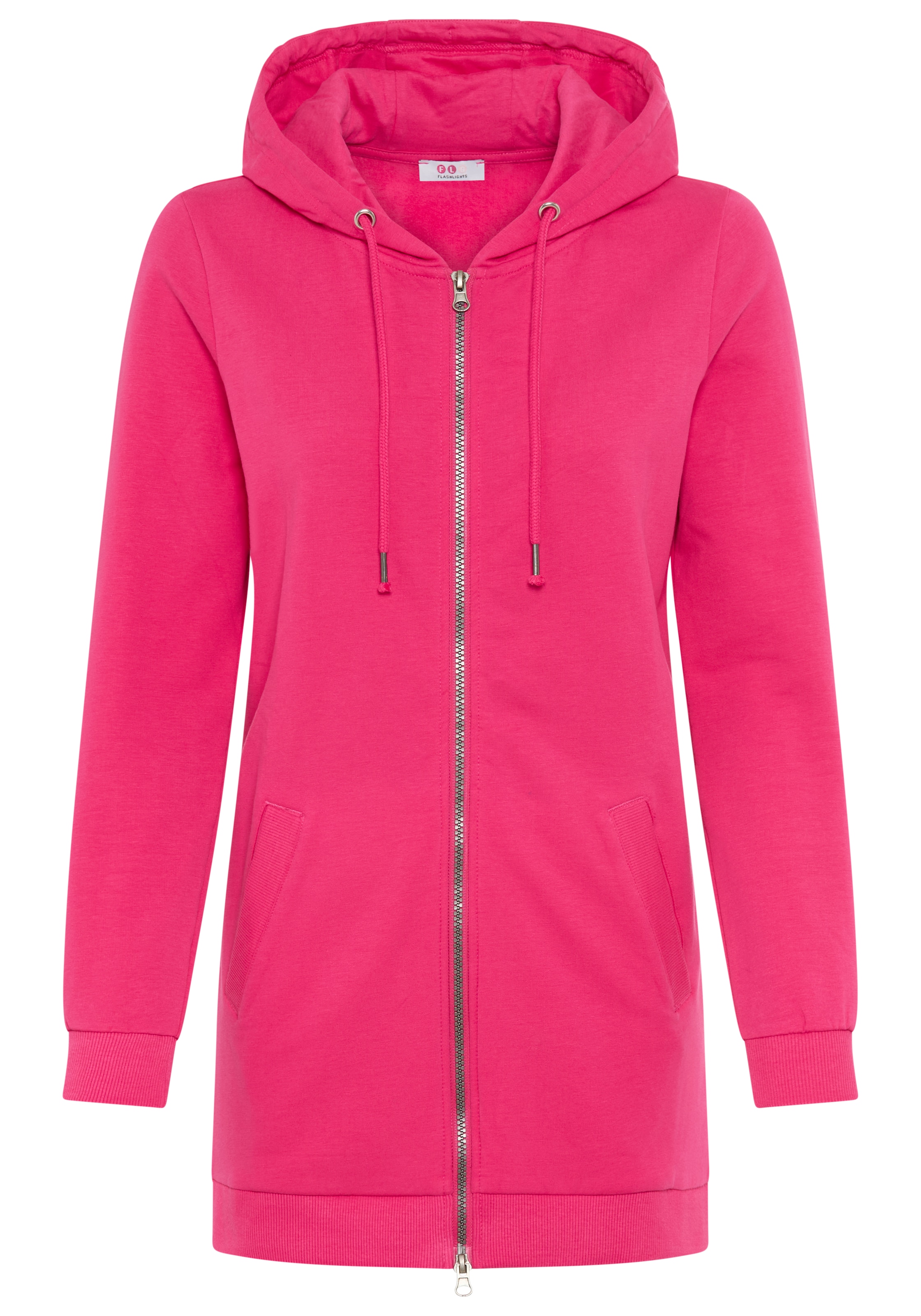 FLASHLIGHTS Sweatjacke in Pink: Vorderseite