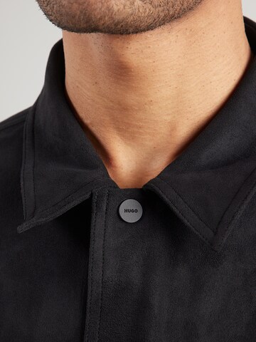 HUGO Regular Fit Hemd 'Enaso' in Schwarz