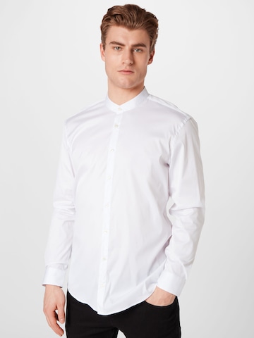 STRELLSON Slim fit Button Up Shirt 'Siro' in White: front