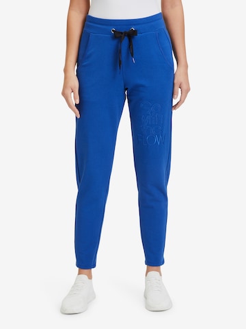 Betty Barclay Tapered Pants in Blue: front