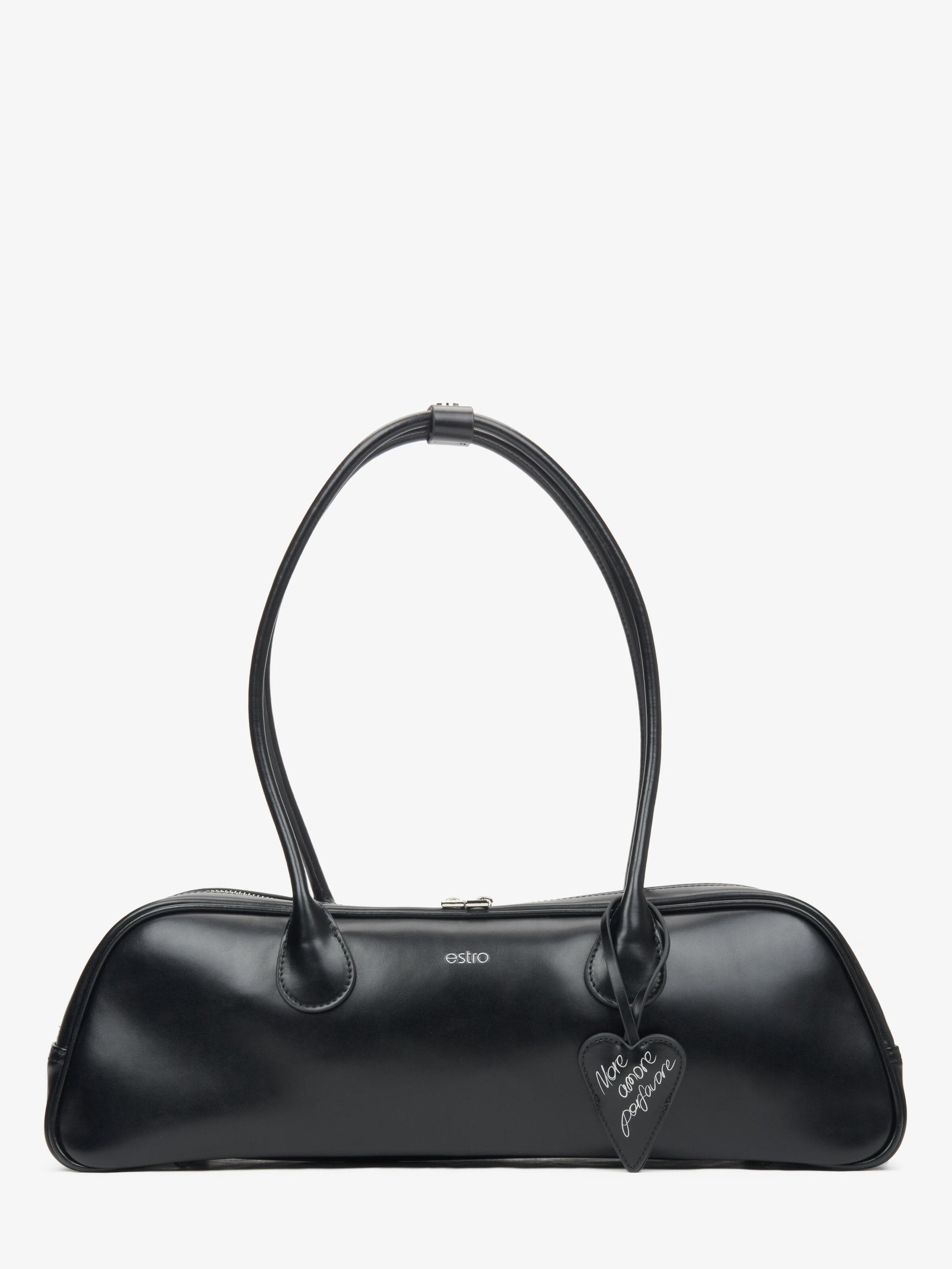 Estro Shoulder Bag '75568' in Black: front