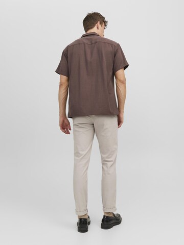 JACK & JONES Slim fit Chino trousers 'Marco' in Beige