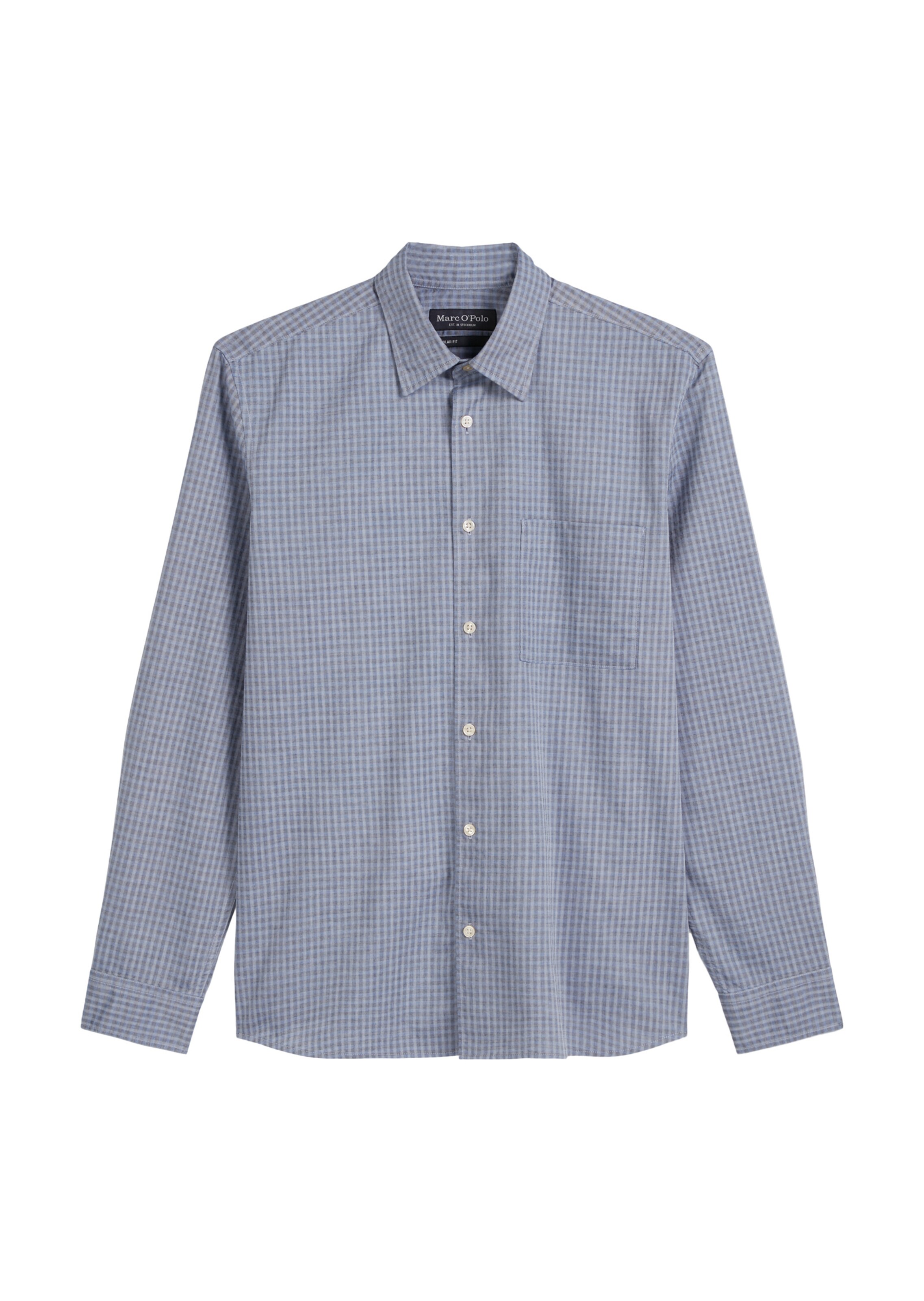 Marc O'Polo Hemd in Blau: Vorderseite