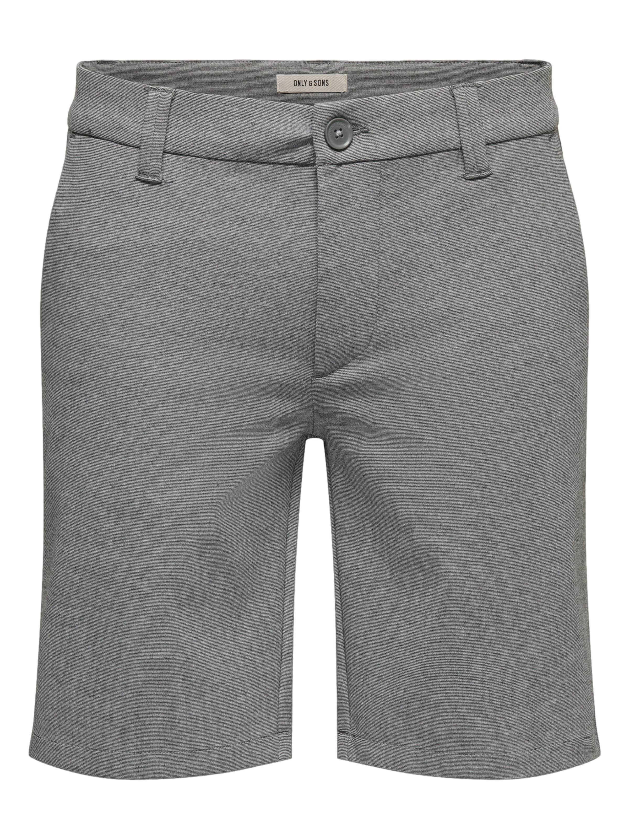 Coupe slim Pantalon 'Thor Slim' Only & Sons en gris : devant