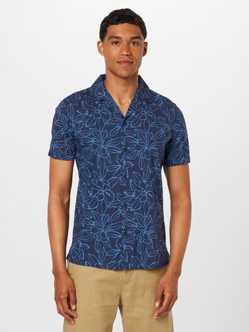 ESPRIT - Ajuste regular Camisa en azul: frente