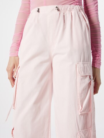 Tally Weijl Ozke Kargo hlače | roza barva