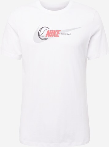 T-Shirt fonctionnel NIKE en blanc : devant
