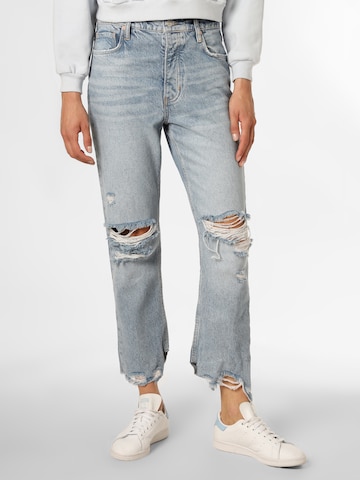 Free People Regular Jeans in Blauw: voorkant