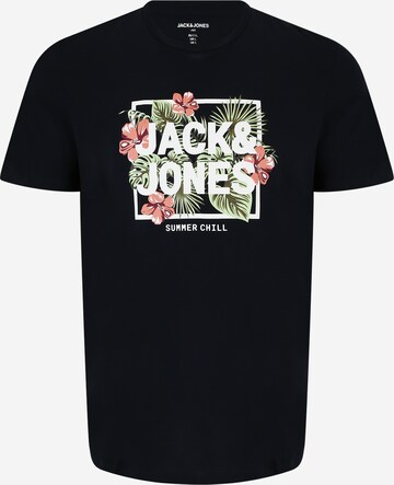Jack & Jones Plus Tričko 'BECS' – modrá: přední strana