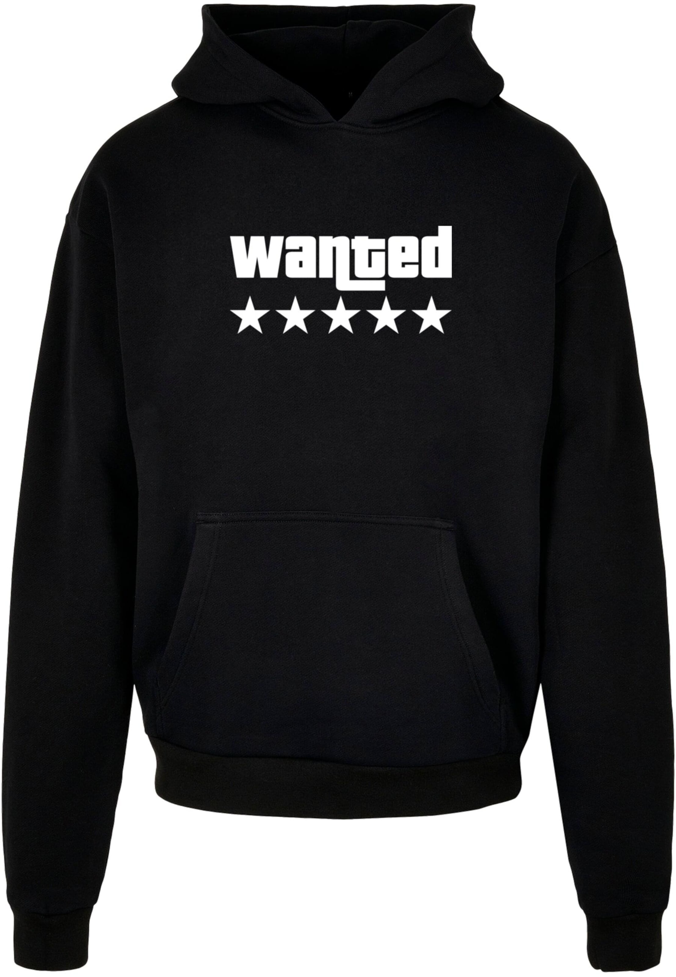 Sweat-shirt 'Wanted' Merchcode en noir : devant