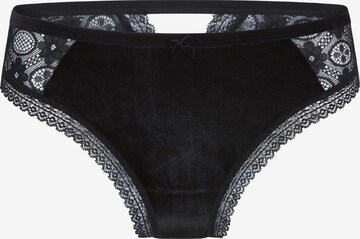 LingaDore Thong in Black: front