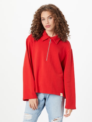 Thinking MU Sweatshirt 'LAVA' i rød: forside