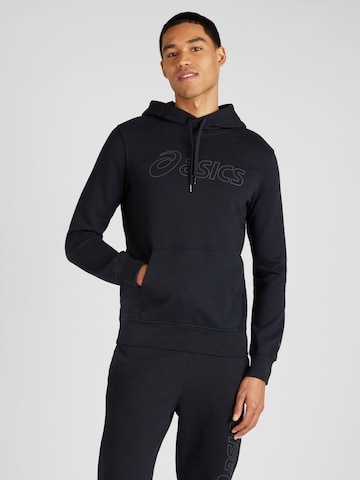 ASICS - Camiseta deportiva en negro: frente