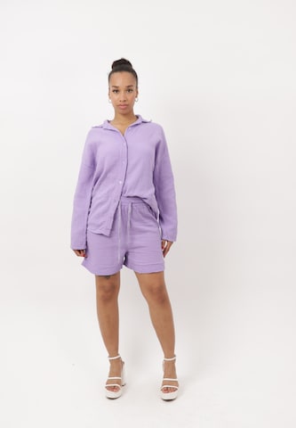 Pantalons de tailleur Elara en violet